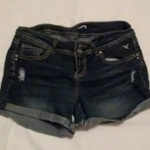 Medium wash  jean shorts